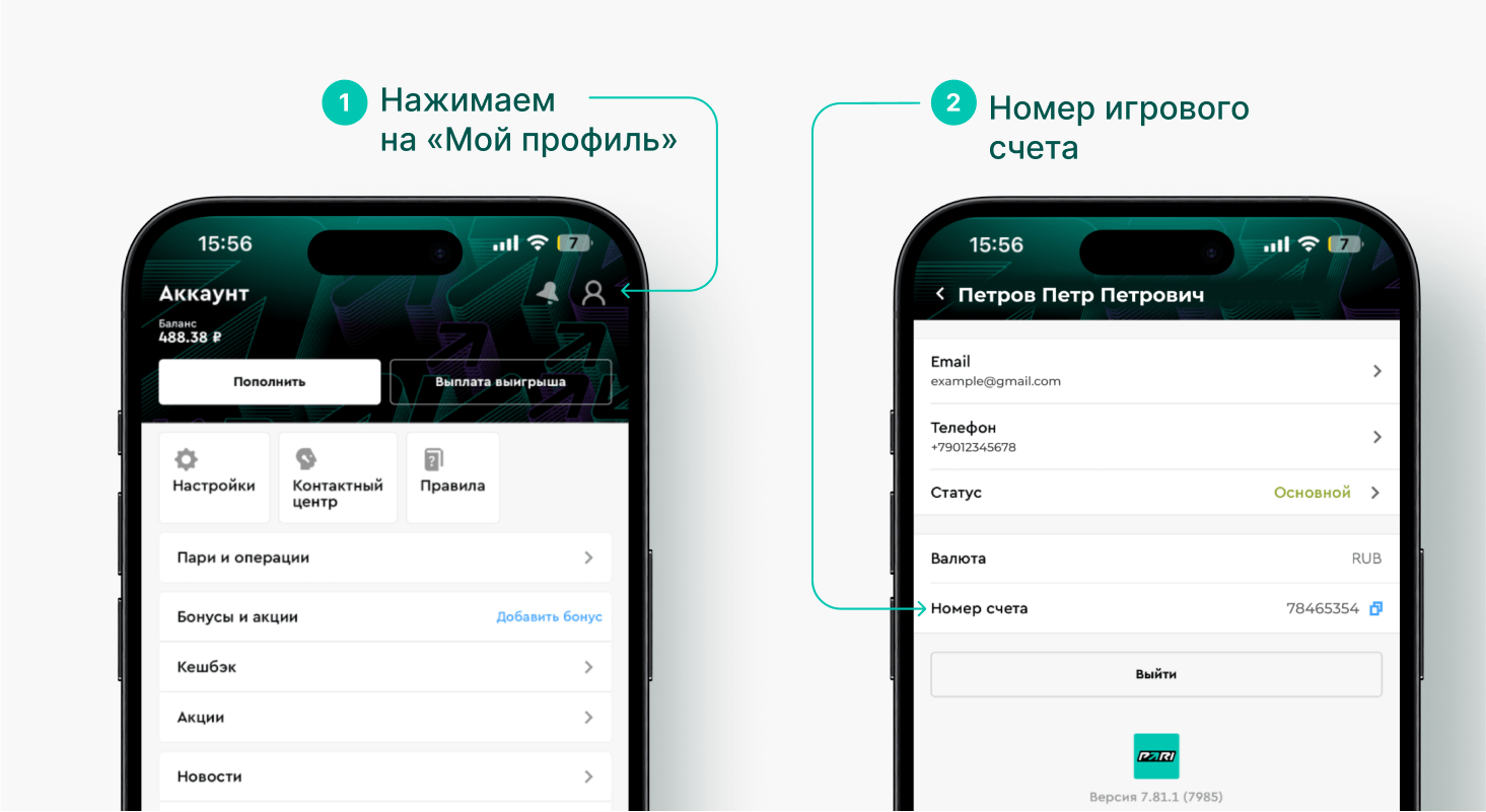 Где найти ID клиента в приложении на IOS